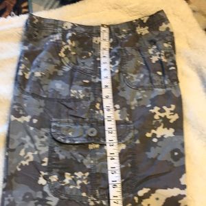 Camo pants with roll up available below knee. 10
